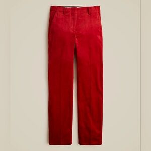Berry Sangria Straight-leg corduroy pant